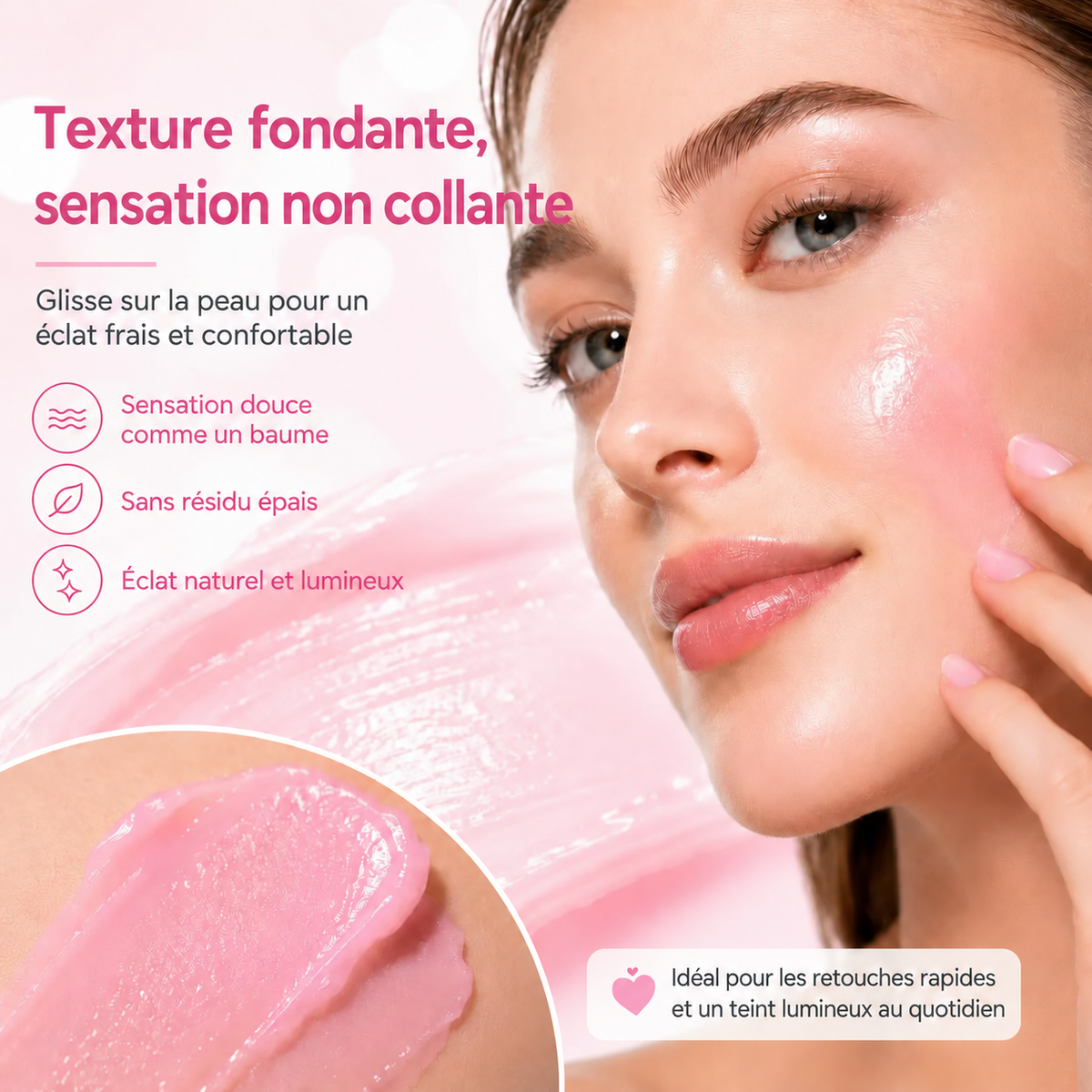 Stick Collagène Rose PDRN – Repulpe, Lisse & Illumine en 1 Geste | K-Beauty